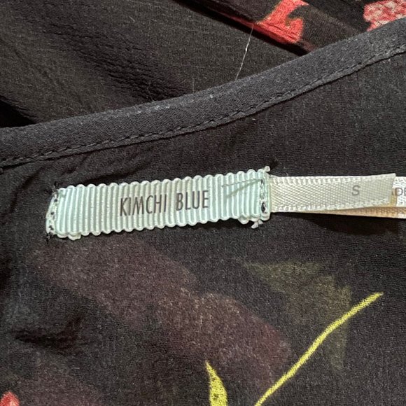 🎉 Bundle Deal: 4 for $20! 🎉 Sheer Black Kimchi Blue floral Dress - Picture 11 of 16